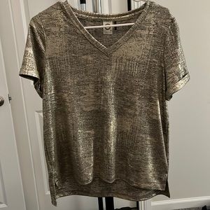 Anthropology shimmer t shirt.